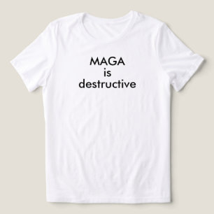 MAGA is destructief Tri-Blend Shirt