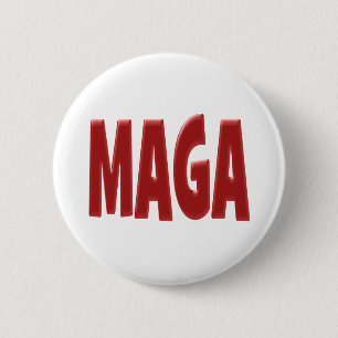 MAGA met rode tekst Ronde Button 5,7 Cm