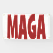 MAGA met rode tekst Spandoek (Horizontaal)