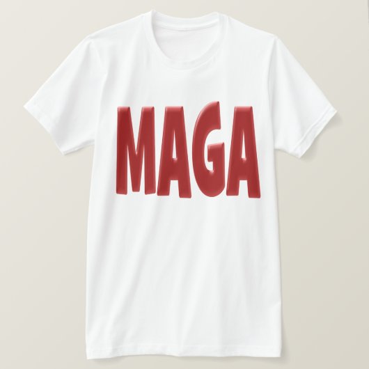 MAGA met rode tekst T-shirt (Design voorkant)