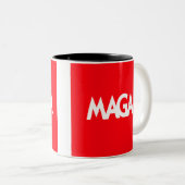 MAGA-Mok 02 Tweekleurige Koffiemok (Voorkant rechts)