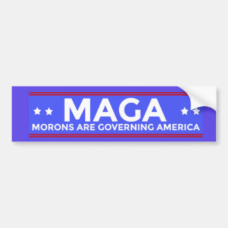 MAGA Morons regeren op de Amerikaanse politieke ze Bumpersticker
