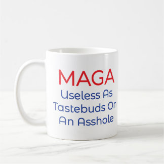 MAGA Nutteloos als Smaakpapillen Politieke Sarcasm Koffiemok