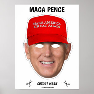 MAGA PENCE Halloween Masker Poster