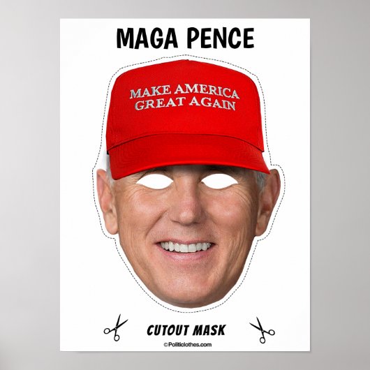 MAGA PENCE Halloween Masker Poster (Voorkant)