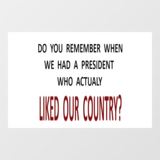 MAGA RAAMSTICKER (Vel)