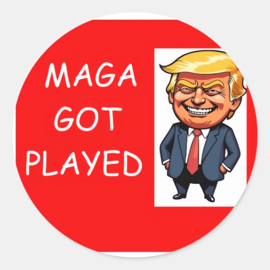 MAGA RONDE STICKER (Voorkant)