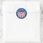 MAGA ronde Stickers (Tas)