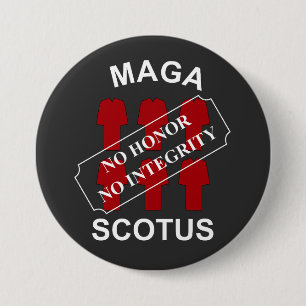 MAGA SCOTUS in witte tekst Ronde Button 7,6 Cm
