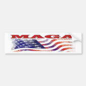 MAGA sterren en strepen Bumpersticker (Voorkant)