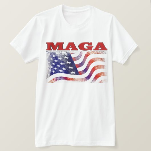 MAGA sterren en strepen T-shirt (Design voorkant)