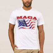 MAGA sterren en strepen T-shirt (Voorkant)