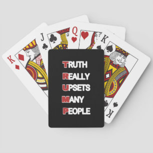 MAGA steunt Republikein Donald Trump Conservatief Pokerkaarten