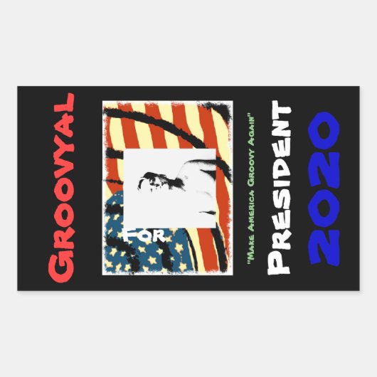 MAGA-stickers (Make America Groovy Opnieuw) Rechthoekige Sticker (Voorkant)
