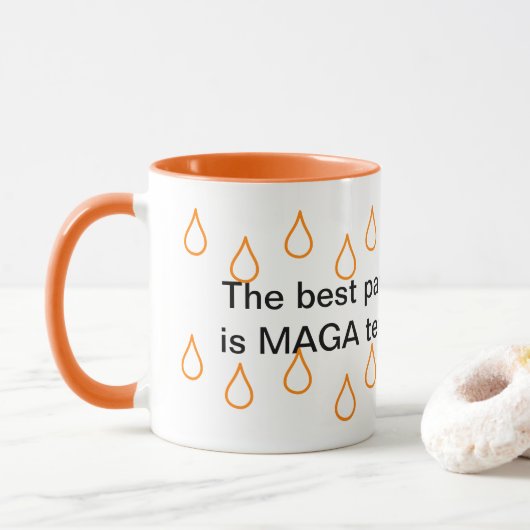 MAGA-tranen 11oz-combinatiemogelijkheden Mok (Met donut)