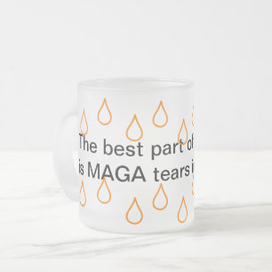 MAGA-tranen van 10 oz, gevriesdroogde Mok van glas