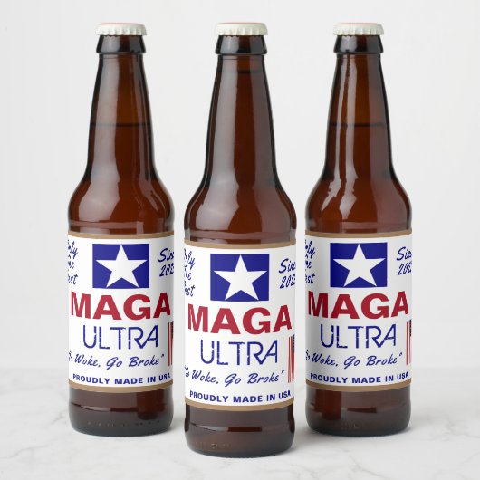 Maga Ultra Bier Etiket (Flessen)