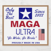 Maga Ultra Bier Etiket (Enkel label)