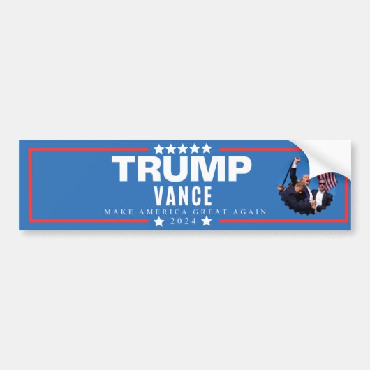 MAGA Vote for Trump Vance 2024 Bumpersticker (Voorkant)