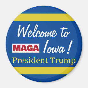 MAGA Welkom bij Iowa President Trump Rally Magneet