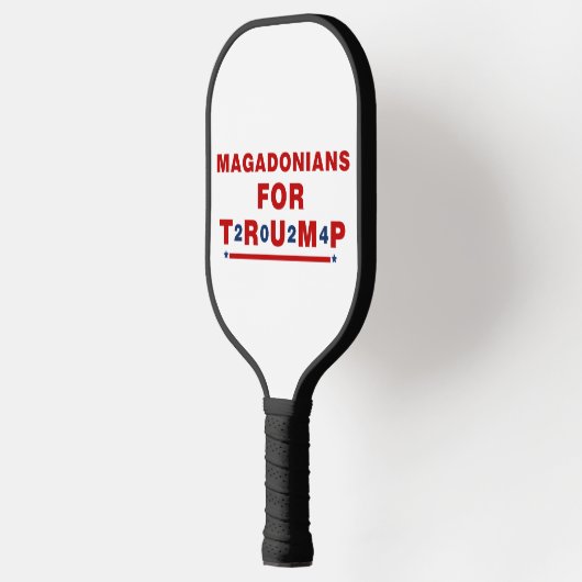 Magadonians voor Trump 2024 Red Blue Star Pickleball Paddle (Links)