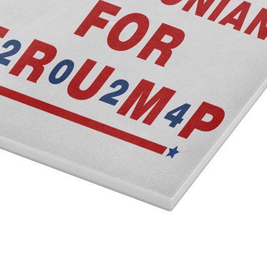 Magadonians voor Trump 2024 Red Blue Star Snijplank (Hoek)