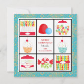 Magasin de bonbons Cartes de Noël d'affaires (Devant)