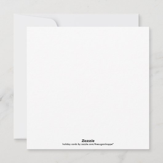 Magasin de bonbons Cartes de Noël d'affaires (Dos)