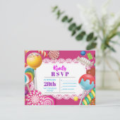 Magasin de bonbons RSVP Invitation Bat Mitzvah (Debout devant)