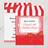 Magasin de glace à la crème Candy Invitation à l'a (Devant / Derrière)