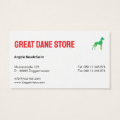 Magasin de Grand Danois personnalisé  (Dos)
