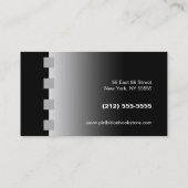 Magasin de livres BW 4 Carte de visite Chrome d'ar (Dos)