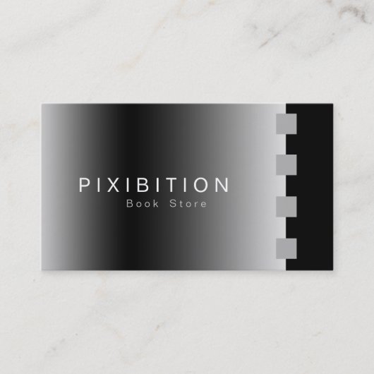 Magasin de livres BW 4 Carte de visite Chrome d'ar (Devant)