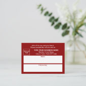 Magasinez ou achetez une carte de référence rouge (Debout devant)