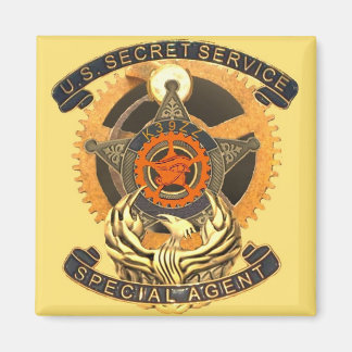 Magazijn 13 Steampunk Secret Service Badge Magnet Magneet