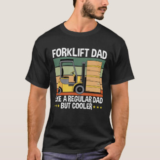 Magazijn heftruck vorkheftruck papa operator t-shirt