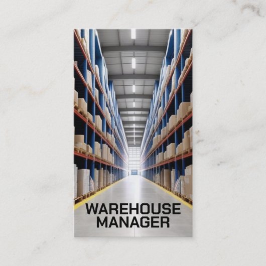 magazijngangpad visitekaartje (Voorkant)