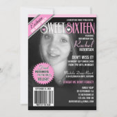 Magazine Cover Sweet 16 Party Invitation (Devant)