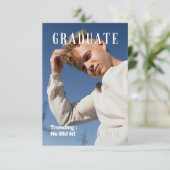 MAGAZINE DIPLÔMÉE FAIRE-PART INVITATION (Debout devant)