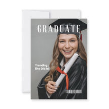MAGAZINE DIPLÔMÉE FAIRE-PART INVITATION