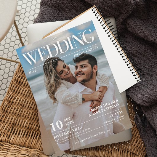 Magazine Editorial Newspaper Wedding Photo Kaart
