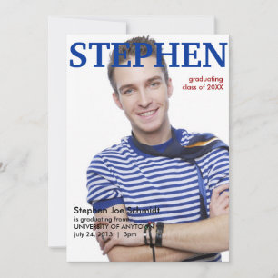 Magazine Hoesje Afstuderen aankondiging