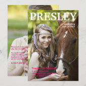 Magazine Hoesje Afstuderen aankondiging (Voorkant / Achterkant)