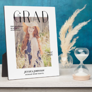 Magazine Hoesje Afstuderen Aankondiging fotokaart Fotoplaat