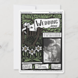 magazine Hoesje Art Nouveau Wedding Kaart