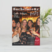 Magazine Hoesje Bachelorette Uitnodiging (Staand voorkant)
