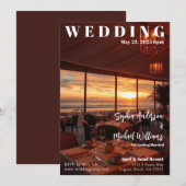 Magazine Hoesje Beach Wedding Kaart (Voorkant / Achterkant)