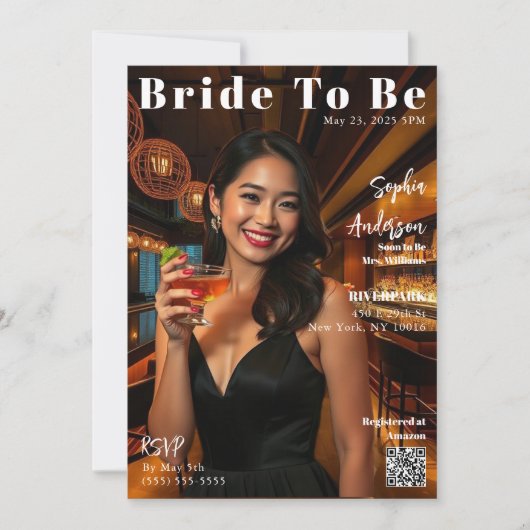 Magazine Hoesje Bride to Be-Invitation Kaart (Voorkant)