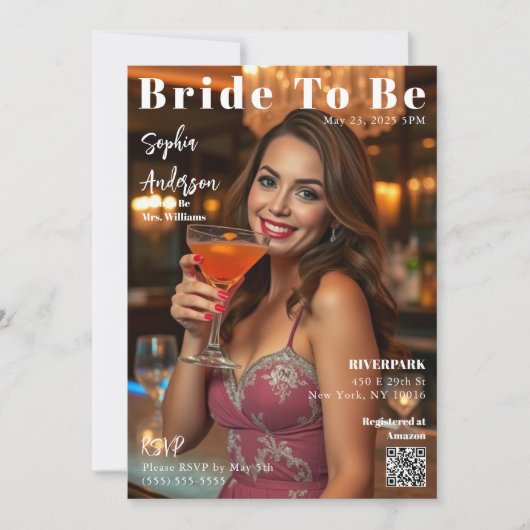 Magazine Hoesje Bride to Be-Invitation Kaart (Voorkant)