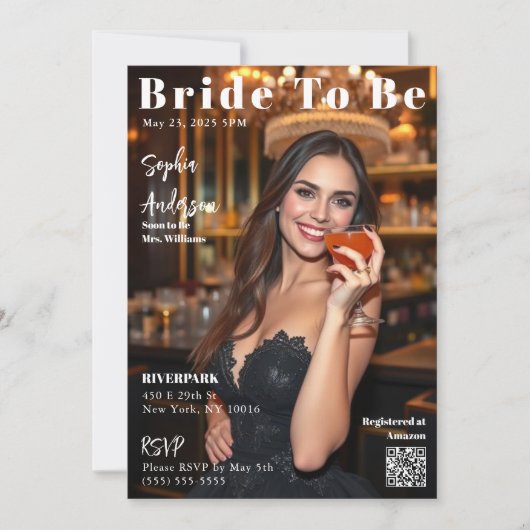 Magazine Hoesje Bride to Be-Invitation Kaart (Voorkant)